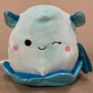 Squishmallows Loretta the Blue Dumbo Octopus 7”Stuffed Plush